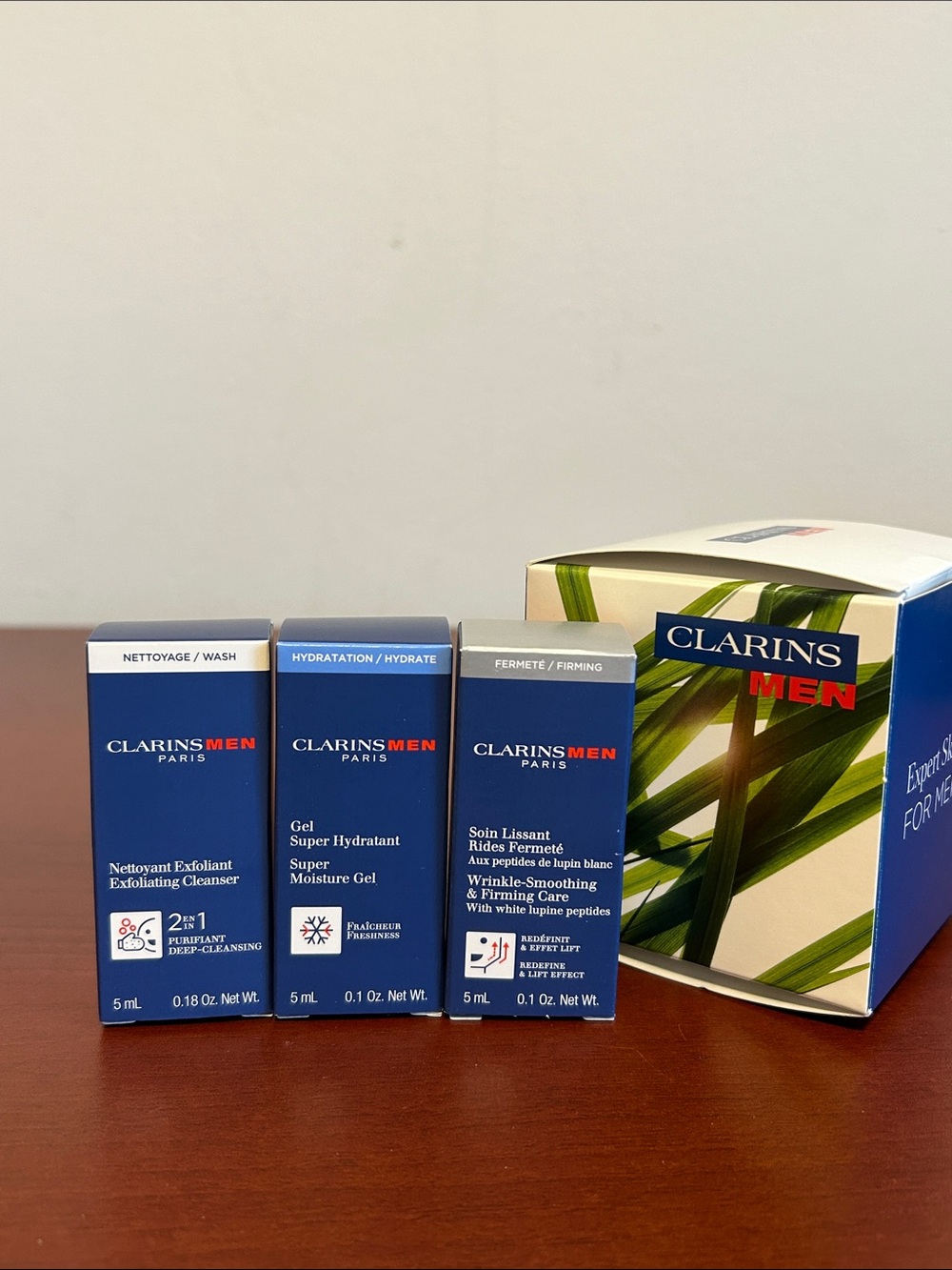 Clarins men’s Skincare Trio